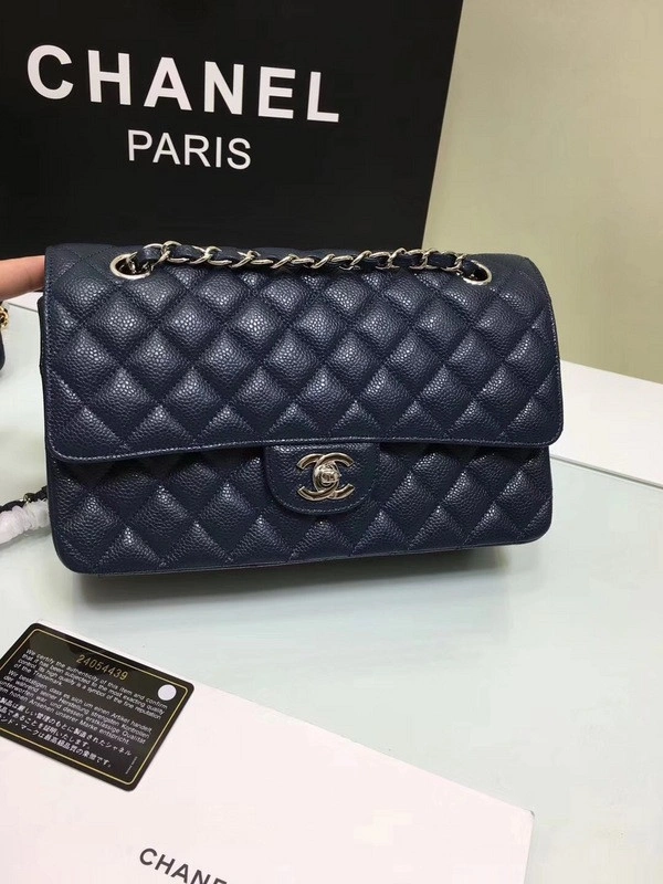CHANEL 1112 royalblue Large 2.55 Calfskin Leather Flap Bag with Gold Hardware WellDesigned 849 - Image 10
