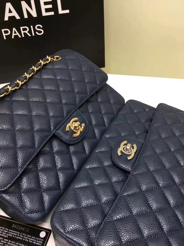 CHANEL 1112 royalblue Large 2.55 Calfskin Leather Flap Bag with Gold Hardware WellDesigned 849 - Image 5