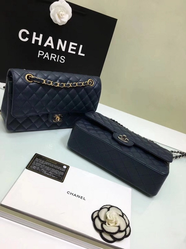 CHANEL 1112 royalblue Large 2.55 Calfskin Leather Flap Bag with Gold Hardware WellDesigned 849 - Image 7